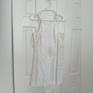 Lilly Pulitzer | Annabelle Shift Dress | Resort White Sunflower Eyelet